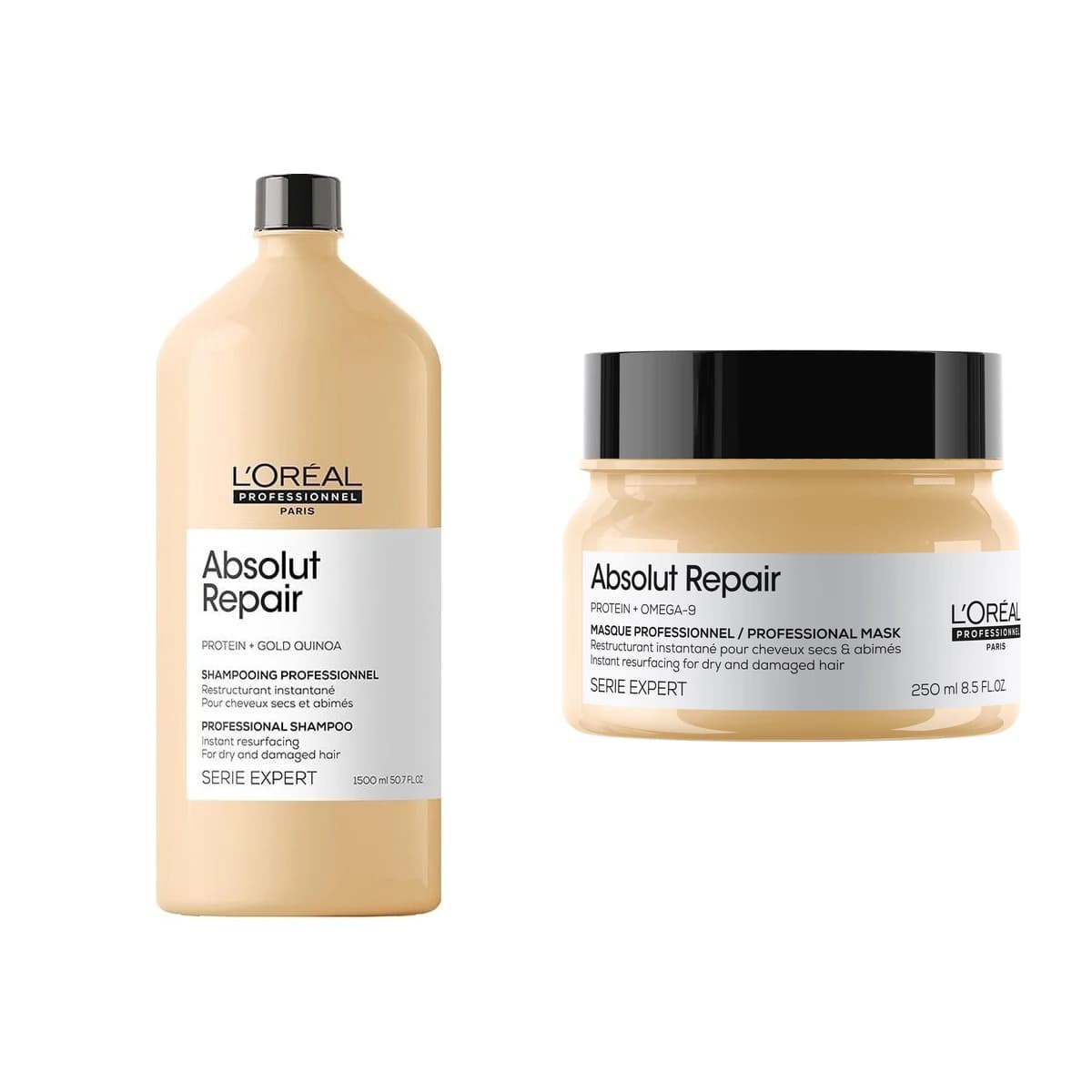 L'Oréal Professionnel Absolut Repair Shampoo 1.5 L + Mask Combo