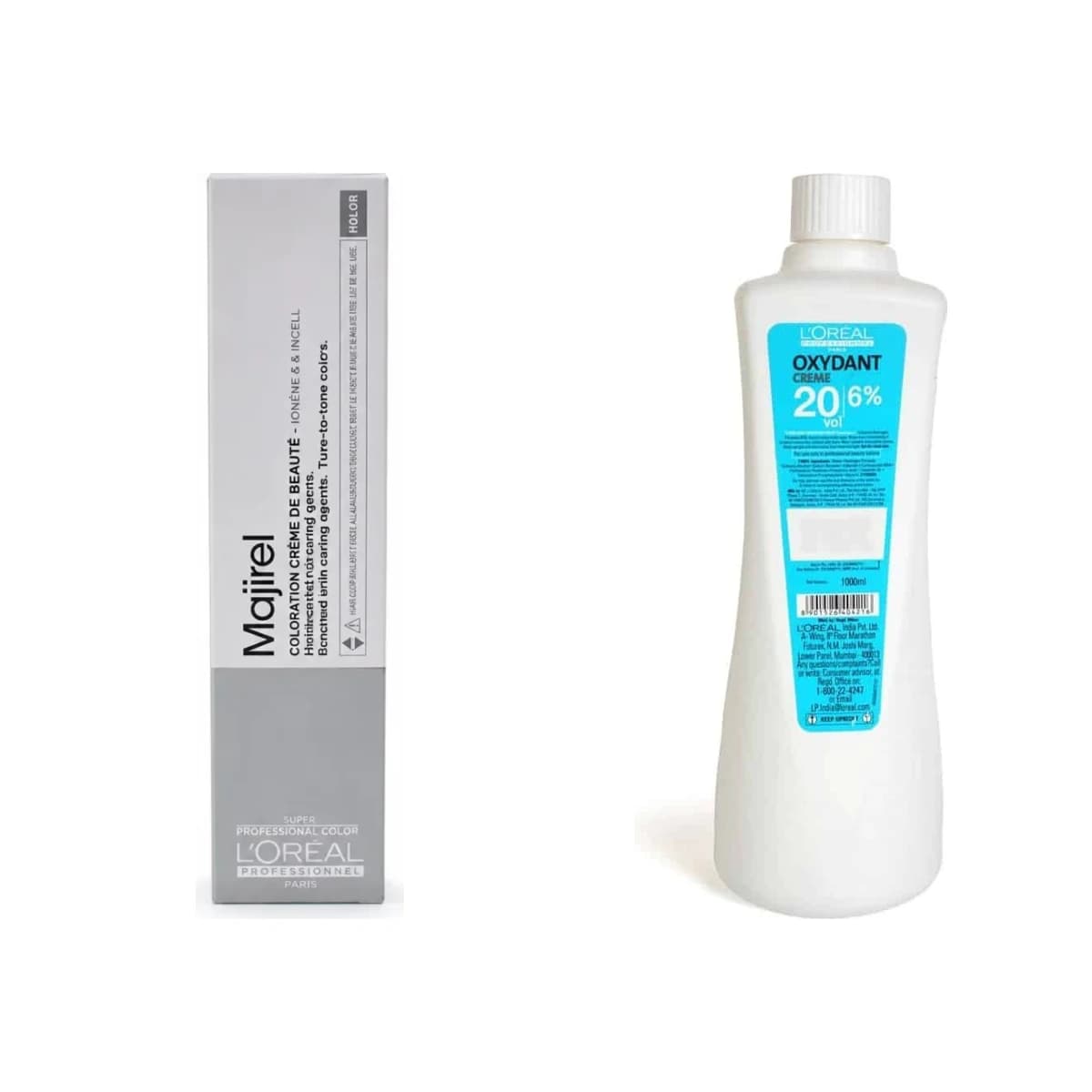 L'Oréal Professionnel Majirel Hair Colour + Oxydant Developer 1000 ml Combo