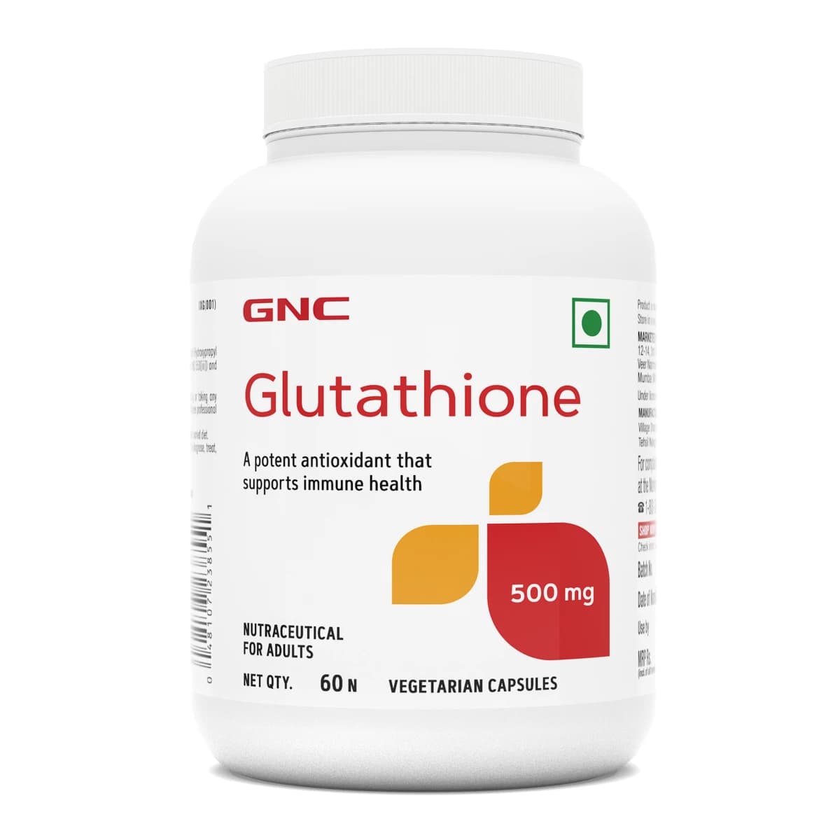 GNC Glutathione 500mg 60 Capsules