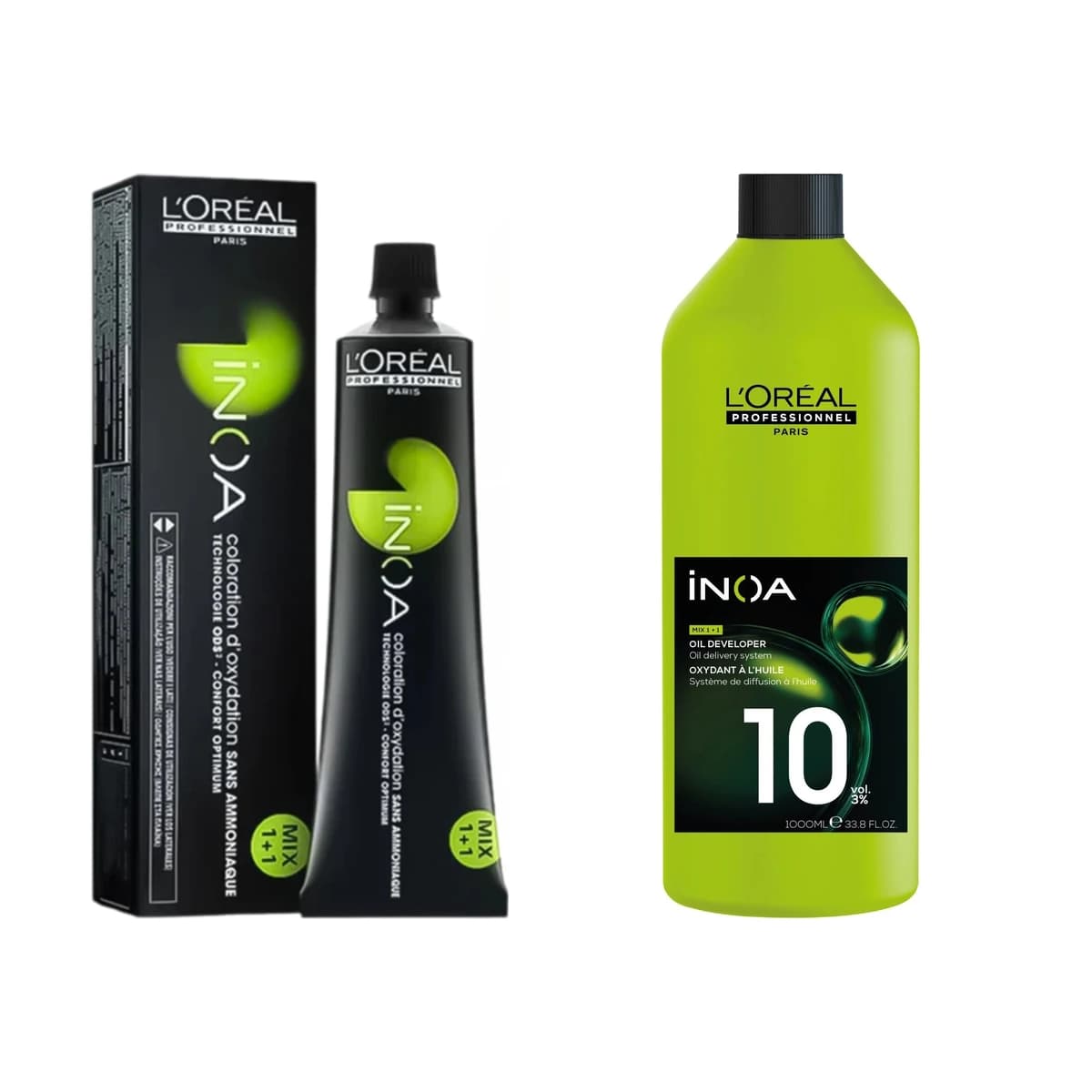 L'Oréal Professionnel INOA Hair Colour 60 g + Rich Developer 1000 ml Combo