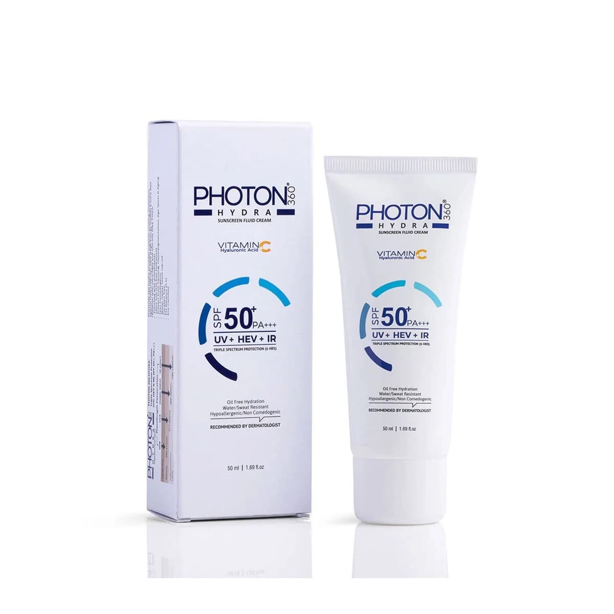 Photon Hydra 360 Sunscreen Fluid Cream SPF 50+ PA+++ 50 ml