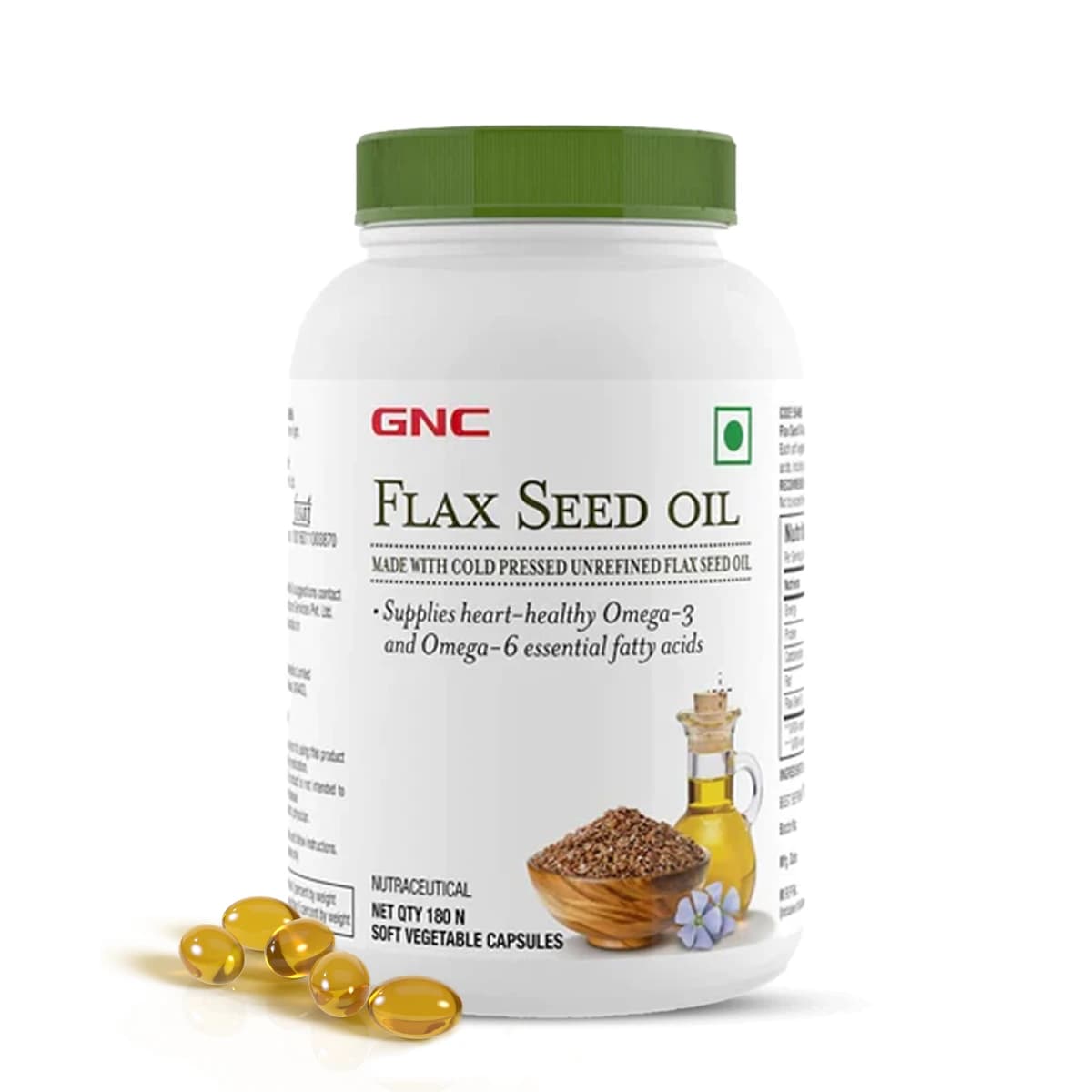 GNC Flaxseed Oil 180 Capsules