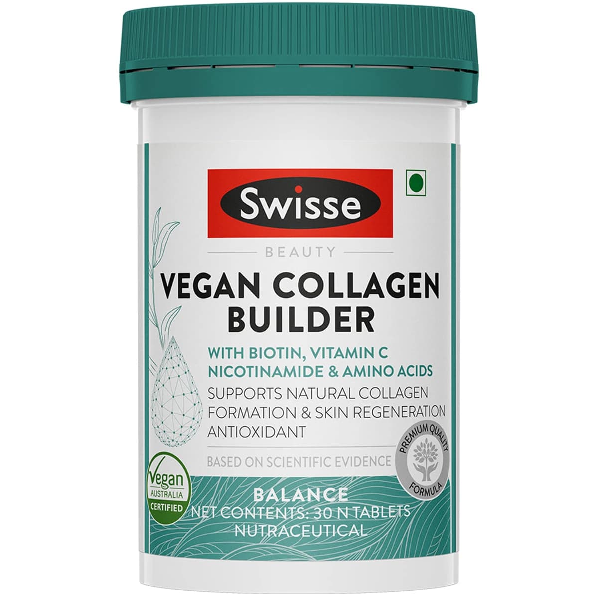 Swisse Vegan Collagen Builder 30 Tablets