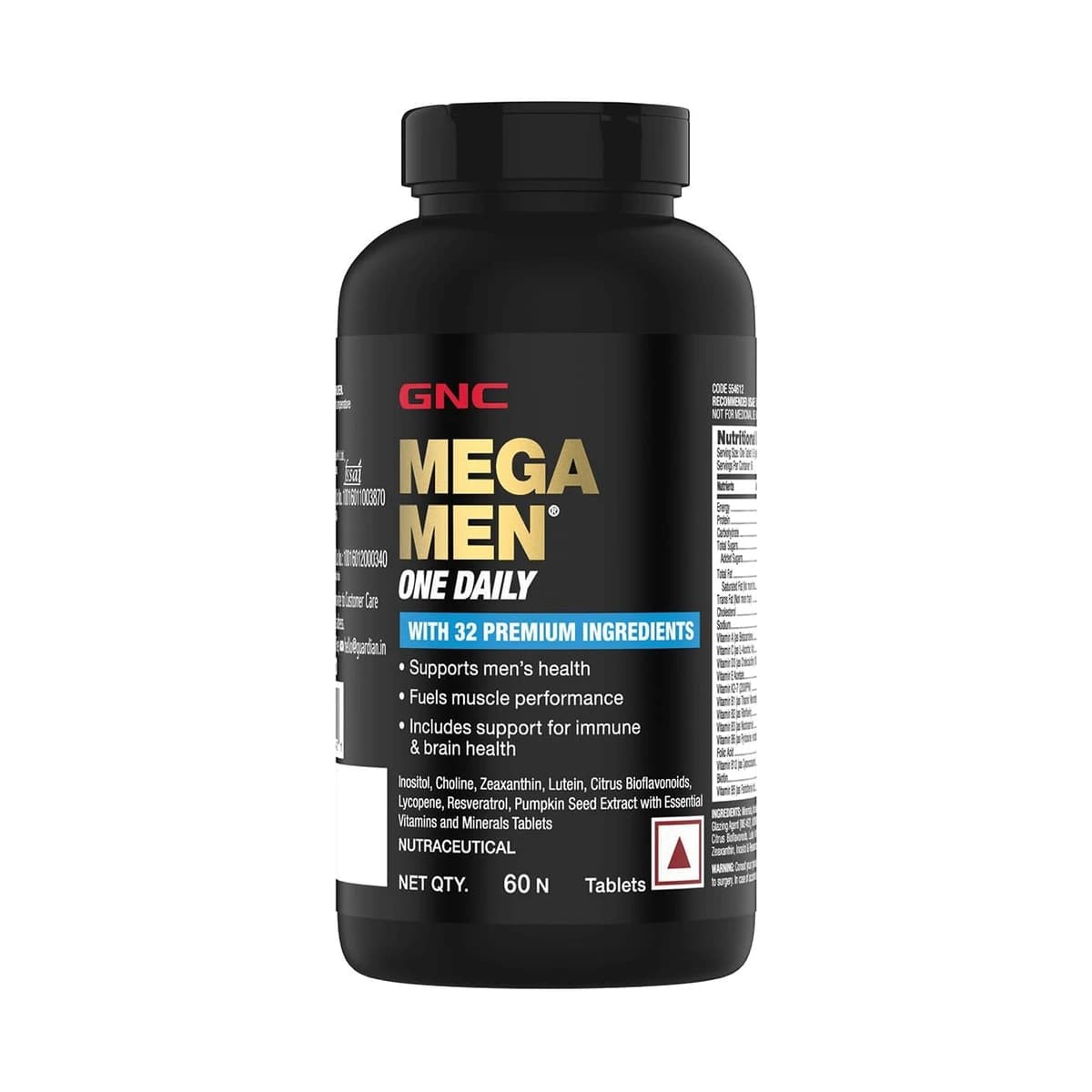 GNC Mega Men One Daily Multivitamin 60 Tablets