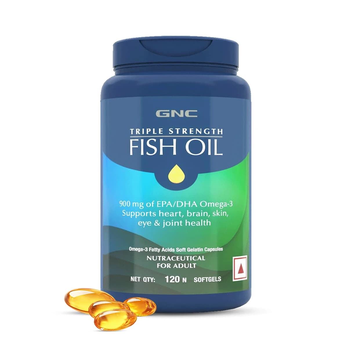 GNC Triple Strength Fish Oil 120 Softgels