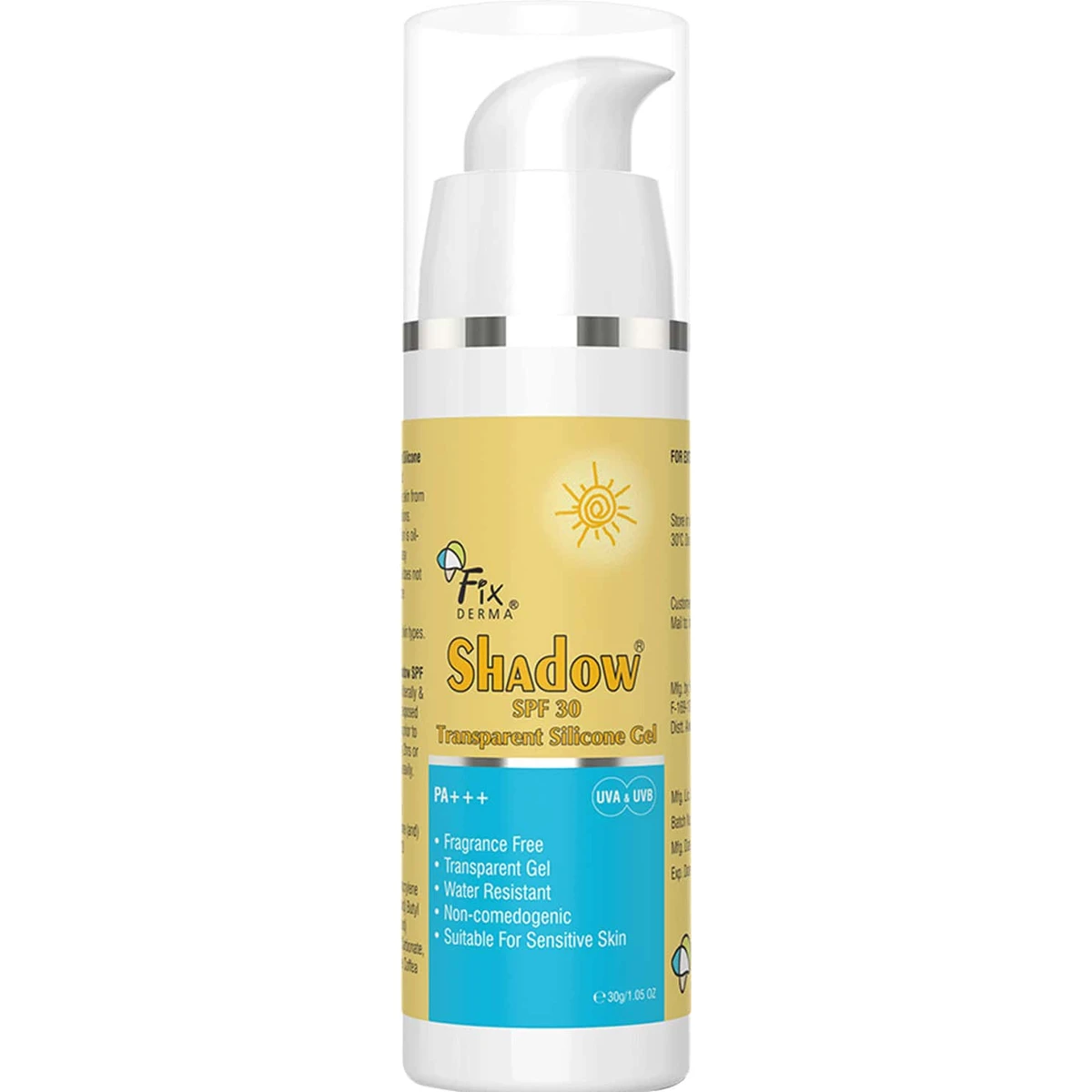 Fixderma Shadow SPF 30 Transparent Silicone Gel 30 g