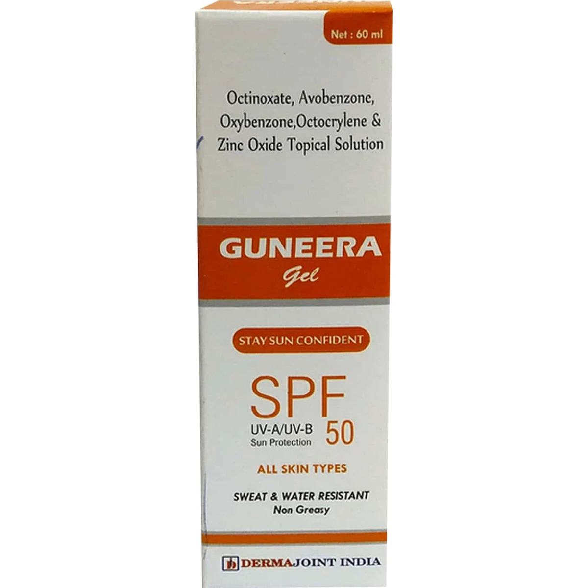 Guneera SPF 50 Sunscreen Gel 60 ml
