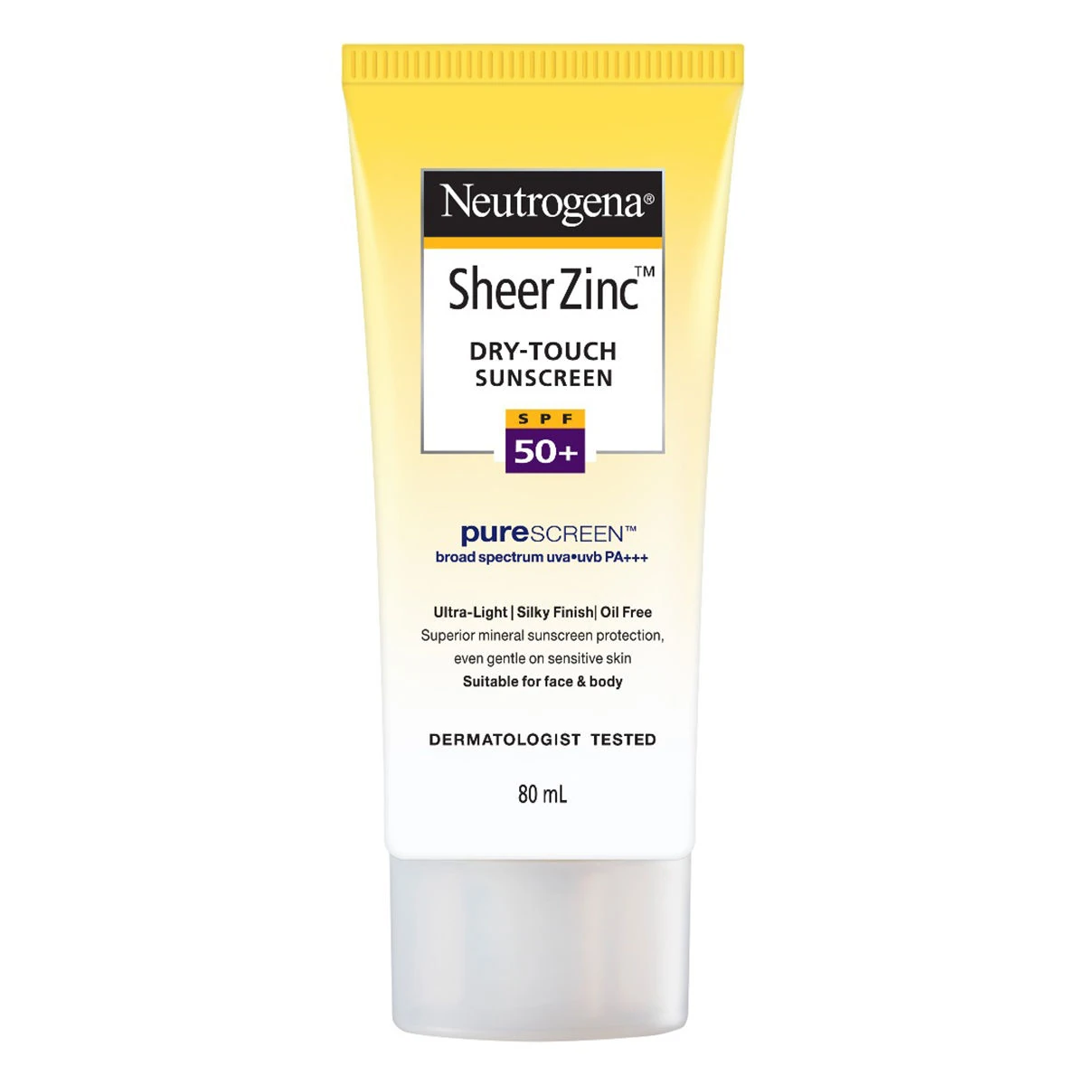Neutrogena Sheer Zinc Dry-Touch Sunscreen SPF 50+ 80 ml